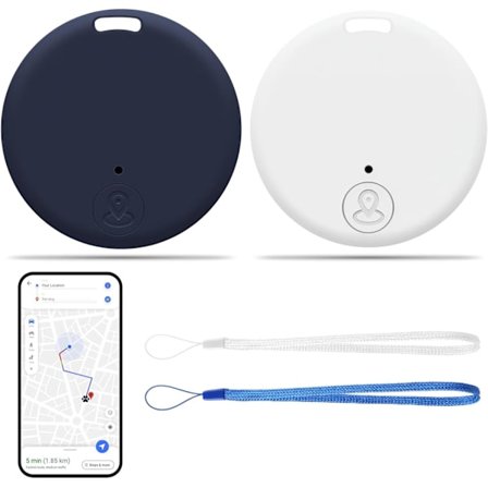 2 kpl GPS-paikannin Bluetooth Smart Locator Yhteensopiva iOS & Android, Äänihälytys, Vaihdettava akku, Helppo paikannus