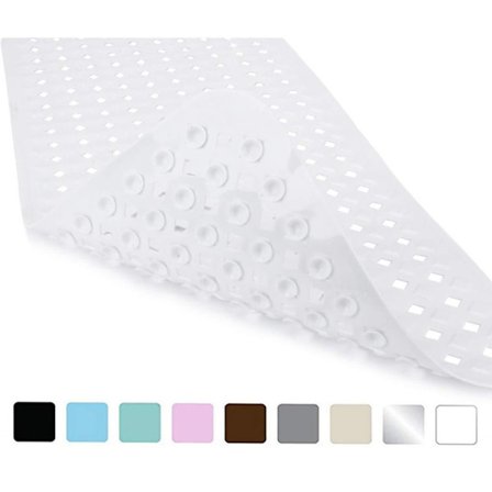 Badekarmatte Antisklimatte HVIT