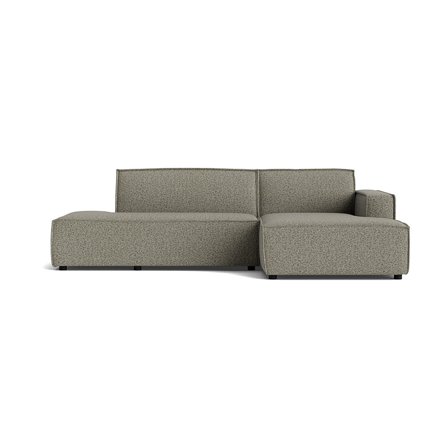 Højrevendt Lyon chaiselong sofa, Puente Grøn - slidstærk & komfortabel hjørnesofa med open end - 278x160x78cm - Perfekt til afslapning