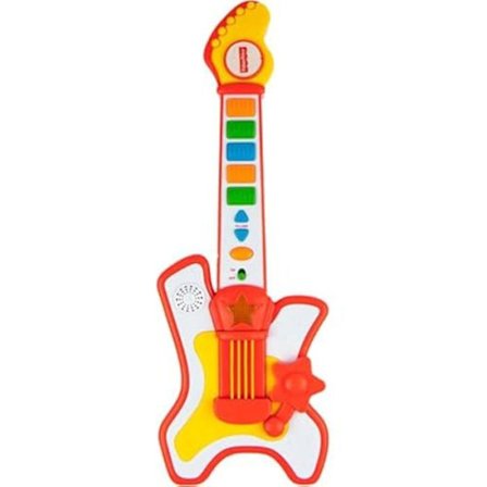 Musikinstrument - FISHER-PRIS - Rockstar guitar - Flerfarvet - Fra 3 år - Batterier