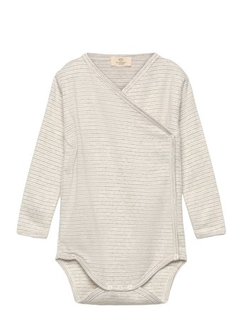 Baby Striped Wrap Body Long Sleeve Grey Copenhagen Colors