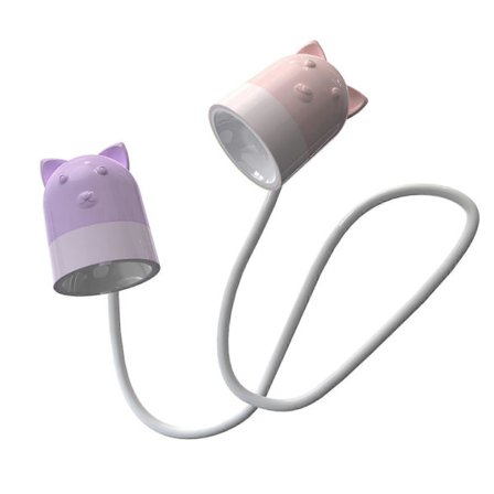 Leselys for barn, søte boklys for lesing i sengen, bøyelig hodegavl-lys med LED