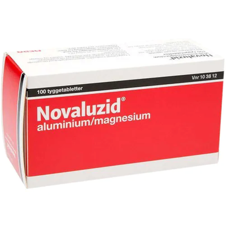 Reseptfritt Novaluzid Tyggetabletter Peppermyntesmak 100 stk