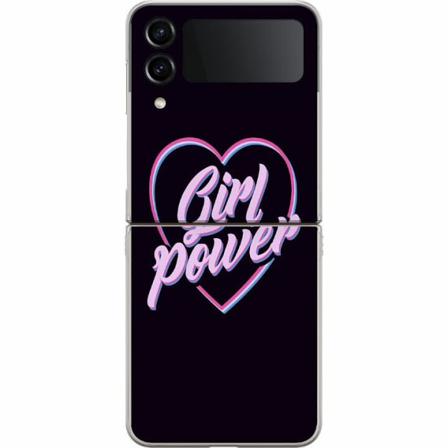 Samsung Galaxy Z Flip4 Premium Skal Neon Girl Power