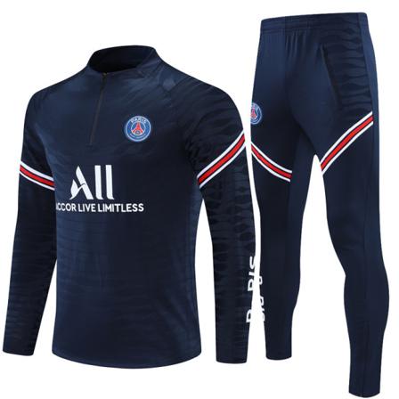 2021 fodbolduniform Paris Jersey jakke Sport træningsoverall Z 14