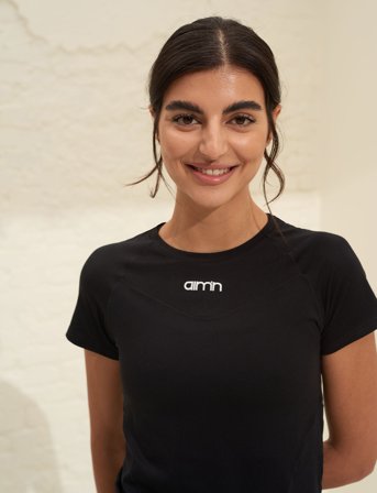 aim ́n Black Soft Basic Short Sleeve - Black - M