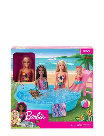 Barbie Pool W/Doll Toys Dolls Monivärinen/Kuvioitu Barbie