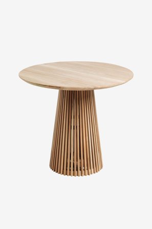 Kave Home - Spisebord Jeanette, Diameter 90 cm - Brun - Spiseborde - Fra Homeroom