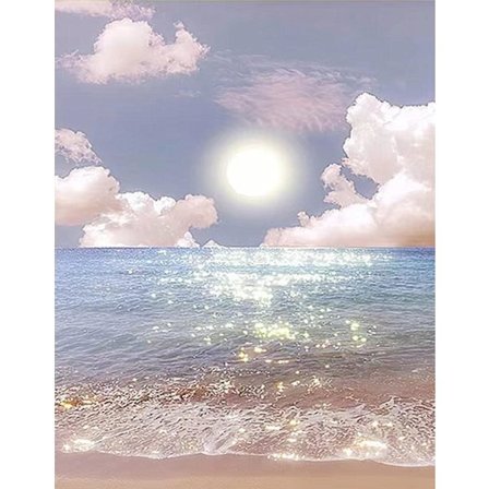 Kvadratisk Diamantmålning Havslandskap 40x30 cm 5D Diamant