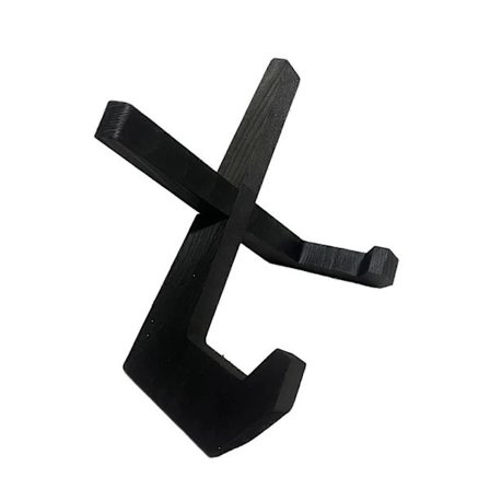 【PP】 Kokebokholder i tre for kjøkkenbenk, svart massivt tre, oppskriftsbok, vinylplate, tallerkenstativ, skrivebordsdekorasjon