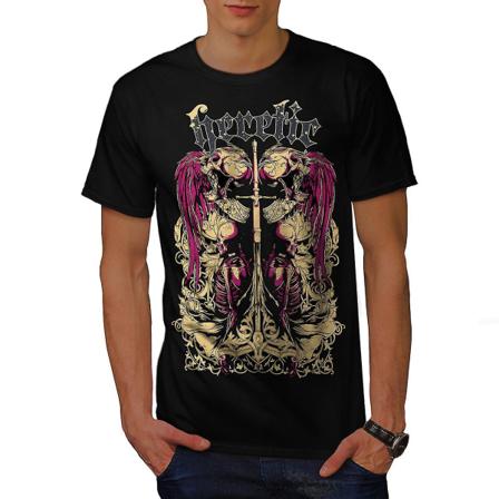 Heretic Dead Angel Men Blackt-shirt | Wellcoda S