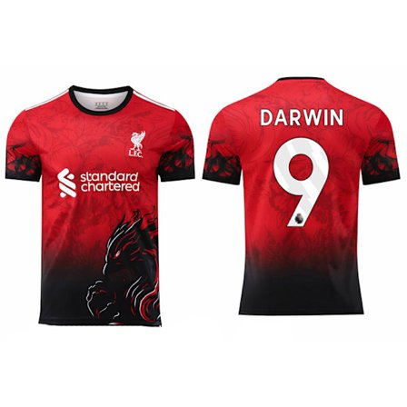 25-26 Liverpool F.C. Special Edition Rød NO.9 DARWIN Uniform Fotball T-skjorte S-2XL