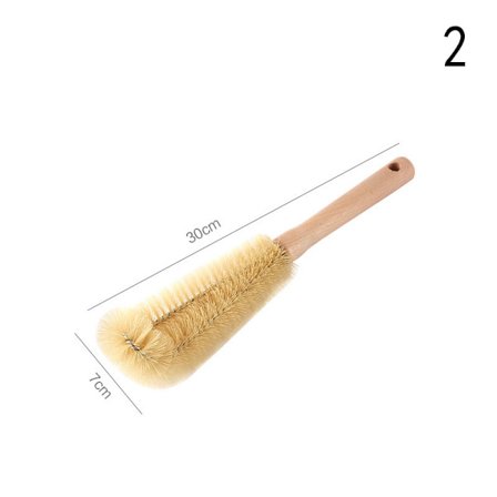 Puinen pitkävartinen pullon puhdistusharja Keittiön puhdistusjuoma