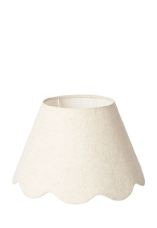 Åhléns Home Lampskärm SCALLOP 29 cm Belysning Beige ONESIZE