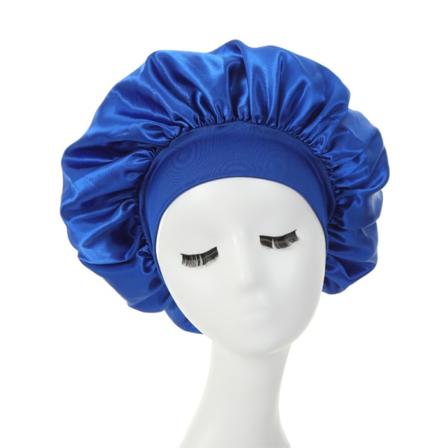 Satin Bonnet - Sovehue med bred kant og høj elasticitet - One size