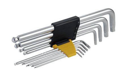 Ironside 100737 Vinkelnøkkelsett 9 deler, 1,5-10 mm, Håndverktøy