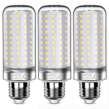 26W LED-lamput, 200W, 3000Lm, 6000K Kylmä valkoinen, E27, 3-pakkaus