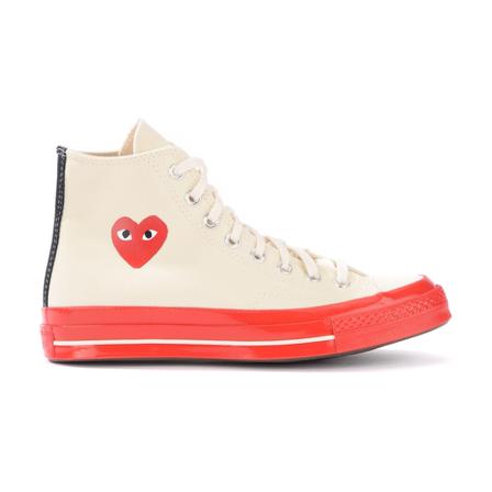 Comme des Garçons Play, Sneekers Basa Wit, Dames, Maat:41 EU,Canvas