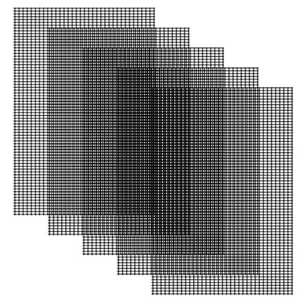 5 kappaleen sarja 20x30cm grilliritilä, grilliverkko uudelleenkäytettävä ja