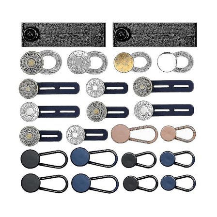 Buksestrekker for Jeans - 6 Størrelser - Justerbar Midjebåndsforlenger