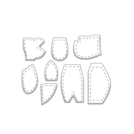 8 STK Hukommelse Hundeskabelon Lineal Sæt Akryl Skabelon Sæt 8IN