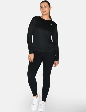 ZEBDIA Women Longsleeved Sports Tee - Black - XL