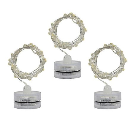 3 kpl Nappiparistokäyttöinen valonauha