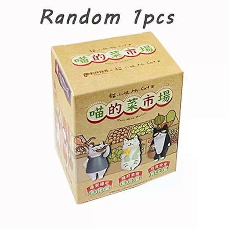 NY Ms Cat Blind Box Figur Leker Mini Kattunger Dukker Mjau Marked Samleobjekt Blindpose Barn Julegave Hjemmeinnredning[D]