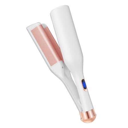 Hiusten kiharrin 32mm syvä V-muotoinen nopeasti lämpenevä hiusten kiharrin kotiin ja matkoille CN-liitäntä 220V Valkoinen