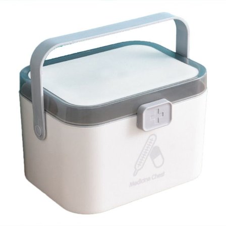 Lille medicinskab i nordisk stil, medicinskab i husholdningsplast, medicinopbevaringsboks, C