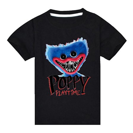 Pojkar Poppy Playtime Huggy Wuggy T-shirt Barn 3D-tryckt T-shirt Kortärmade Toppar