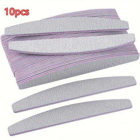 10 stk. Profesjonelle væsker for fjerning av neglebånd, uparfymert, dobbeltsidige neglefilbuffere, 100/180 korning, manikyrverktøy for akryl 