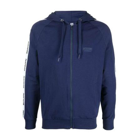 Moschino, Zip-throughs Niebieski, Mężczyzna, Rozmiar: S