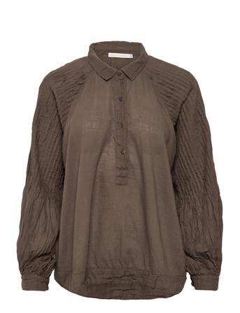 Vanya Bluse Langermet Brun Rabens Sal R