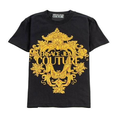 Versace Jeans Couture, T-Shirts Czarny, Kobieta, Rozmiar: S