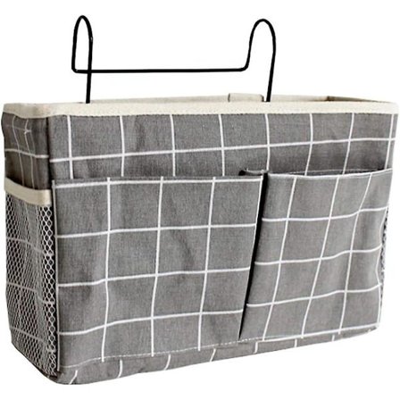 Vandtæt Opbevaringspose til Sengen med 3 Lommer, Bred Seng Opbevaringspose, Køjeseng Lommer, Seng KGK