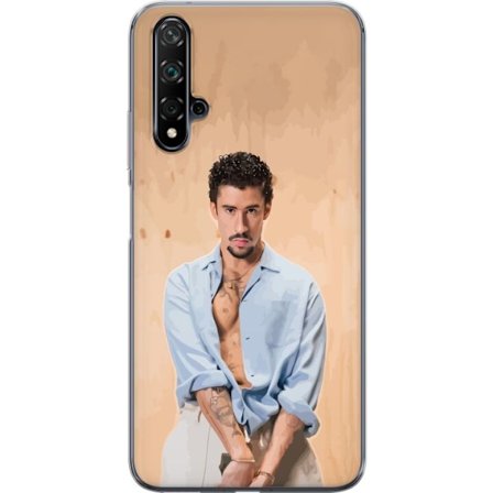 Kompatibelt Mobildeksel til Huawei nova 5T Bad Bunny Super Bowl-inspirert grafikk med NFL-trofé og San Francisco-bro i sportdesign