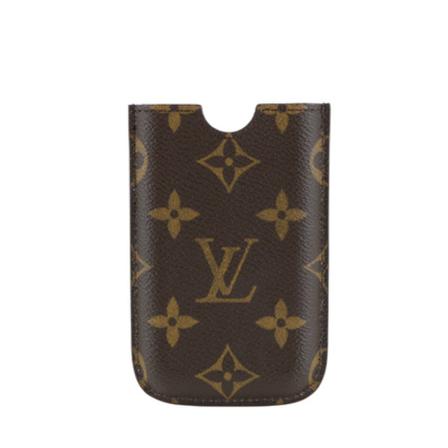 Louis Vuitton Vintage, Pre-owned Etui En Toile Enduite Monogram Bruin, Dames, Maat:ONE Size,Canvas