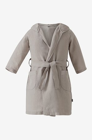 Jotex - Badjas Van Vlas Grijs Grijs - LINNY - Koop Badjassen & babycapes bij Jotex