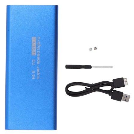 MSATA till USB3.0 hölje Adapterfodral 6 Gbps Blå MSATA SSD-adapter för 30x30 mm 50x30 mm extern SSD-hårddisk