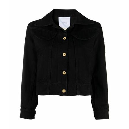 Patou, Logo Sleeve Jacket Zwart, Dames, Maat:S