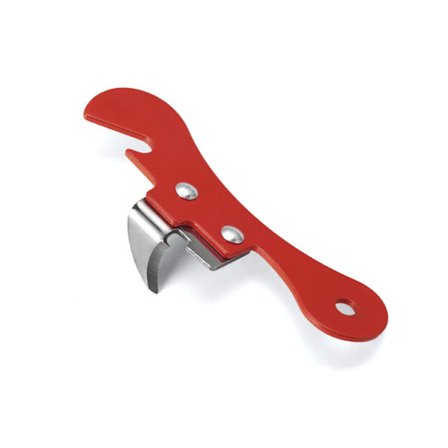 1. punainen 2-in-1 ruostumattomasta teräksestä valmistettu pullonavaaja tölkinavaaja olut