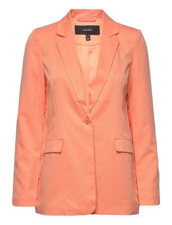 Vmnew Zelda L/S Blazer Exp Orange Vero Moda