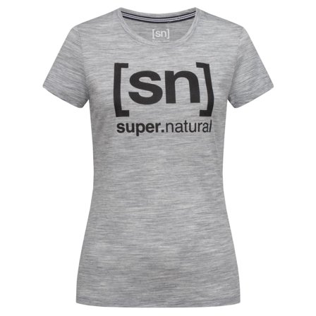 Super.natural Women's Essential I.D. Tee (spring 2021) Women short-sleeved sweaters Grey XS