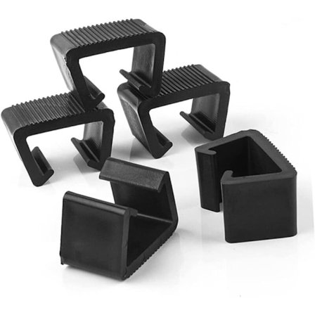 8 møbelklemmer, terrassebordkantklemme, utendørs stoltilbehør, stolsofa, klemme for utendørs segmentert terrassesofa