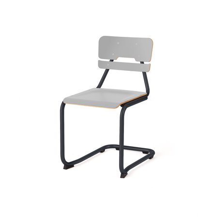 Klassenzimmerstuhl LEGERE II, H 450 mm, anthrazit, grau