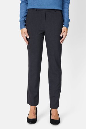 BRANDTEX - Sofie Bukser - Grå Meleret - Slim Fit / Elastik i Taljen