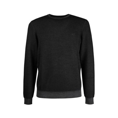 Sun68 Round-neck Strik Sort, Herre Strik, Størrelse: XL
