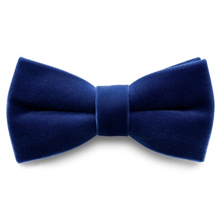 Kleos | Royal Blue Velvet Pre-Tied Bow Tie for Men - Pre-tied bow ties