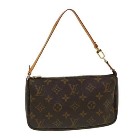 Louis Vuitton Vintage, Pre-owned Pochette Accessoires Monogram Bag Bruin, unisex, Maat:ONE Size